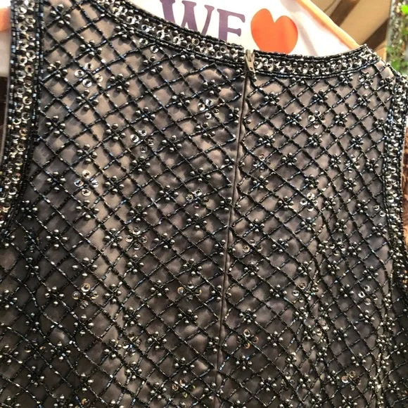 Victoria Royal Gorgeous Heavy Silver Beaded Top 🤩 R2 - Picture 9 of 11